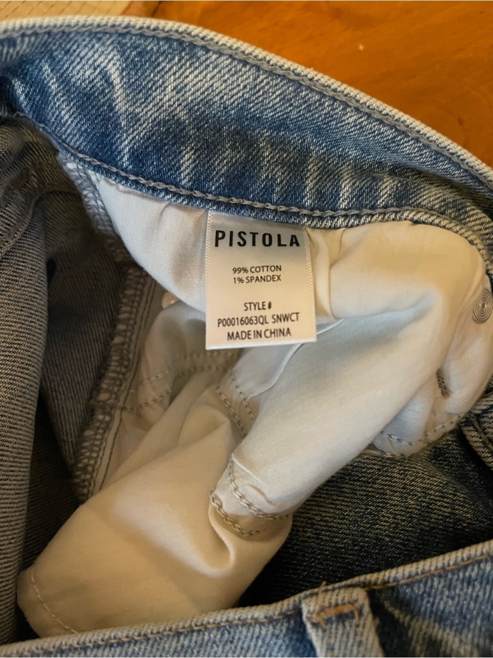 pistola Light Blue High-Rise Wide Leg Jeans - Picture 5 of 9